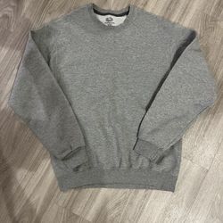 New Fruit Of The Loom Grey Sweatshirt Size M