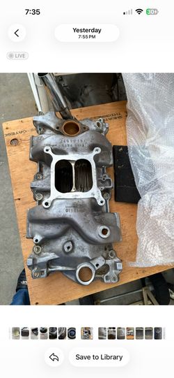 Factory aluminum Chevy small block intake