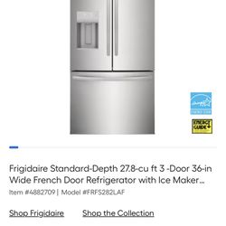 27.8cu Frigidaire French Door Refrigerator 
