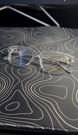 Chrome Heart Designer Clear And Silver Glasses