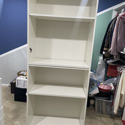 Moving sale (bookcase, Couch, Vacuum, Rack)