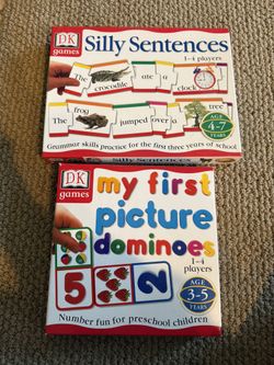 DK Children’s Learning games My First Picture Dominoes And silly sentences (new)