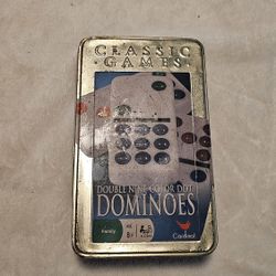 Cardinal Colored Dot Dominoes Double 9 Nine Family Game Night 8+ 2-7 players TIN