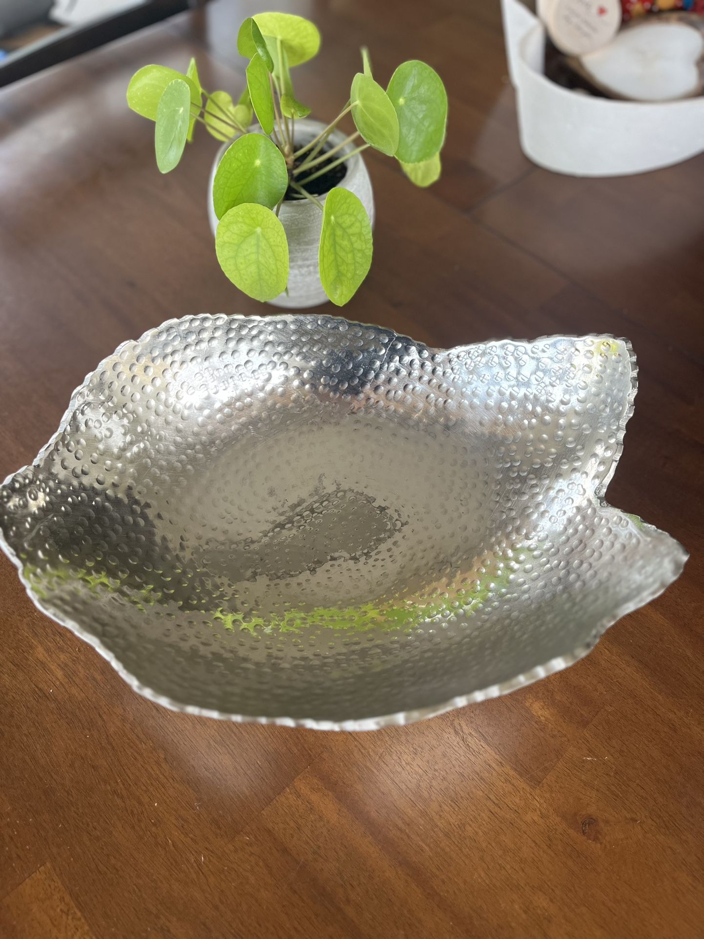 Silver Hammered Bowl