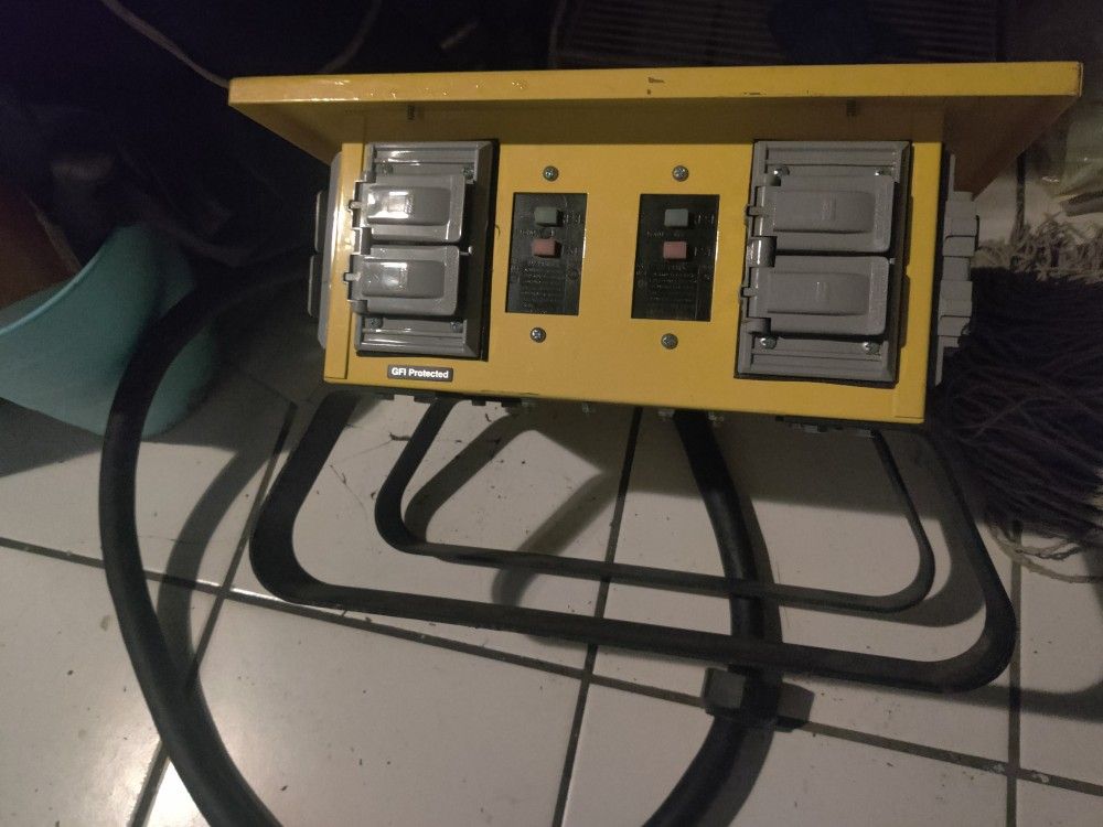 CEP 6506-G Portable Temporary Power Distribution Box 50A 125/250V Spider Box