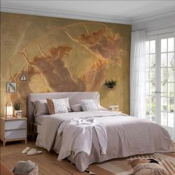 (Brand New Factory Sealed) 
Zeeko Large Oil Painting Wall Mural Beige Figures Canvas Painting Wallpaper 148" W x 110" H The Dance of The Hours Mural A