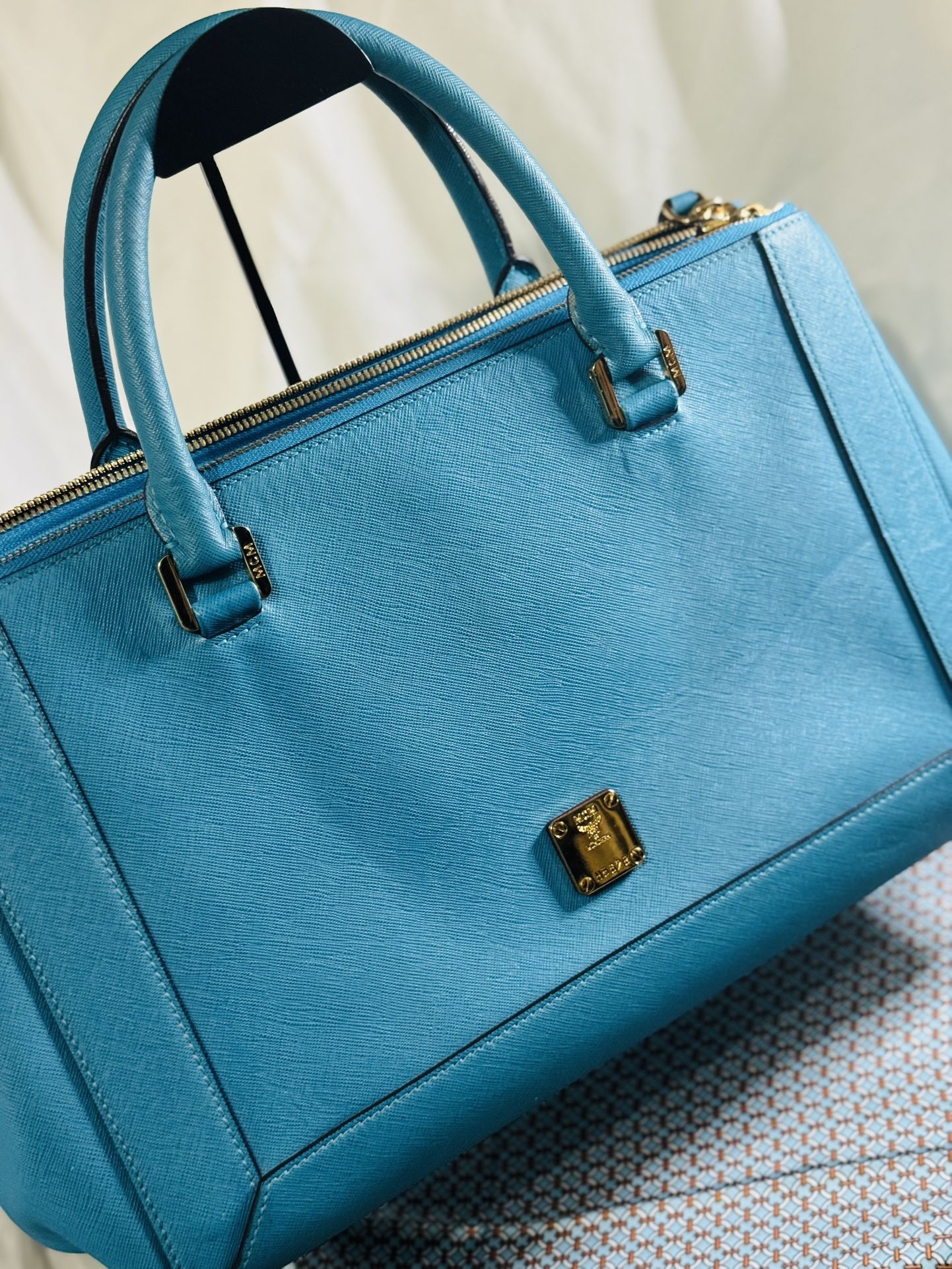 MCM Nuovo Leather Satchel