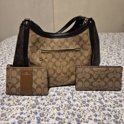 Coach Handbag 3 Pieces Set 