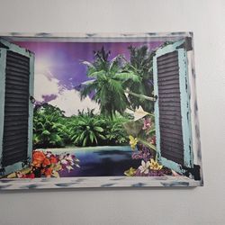 Large Canvas  Tropical Picture 