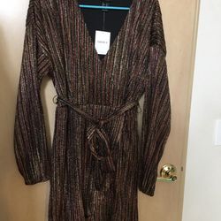 Brand New Juniors Size XL Multicolored Party Dress.  Still Has Tags. 