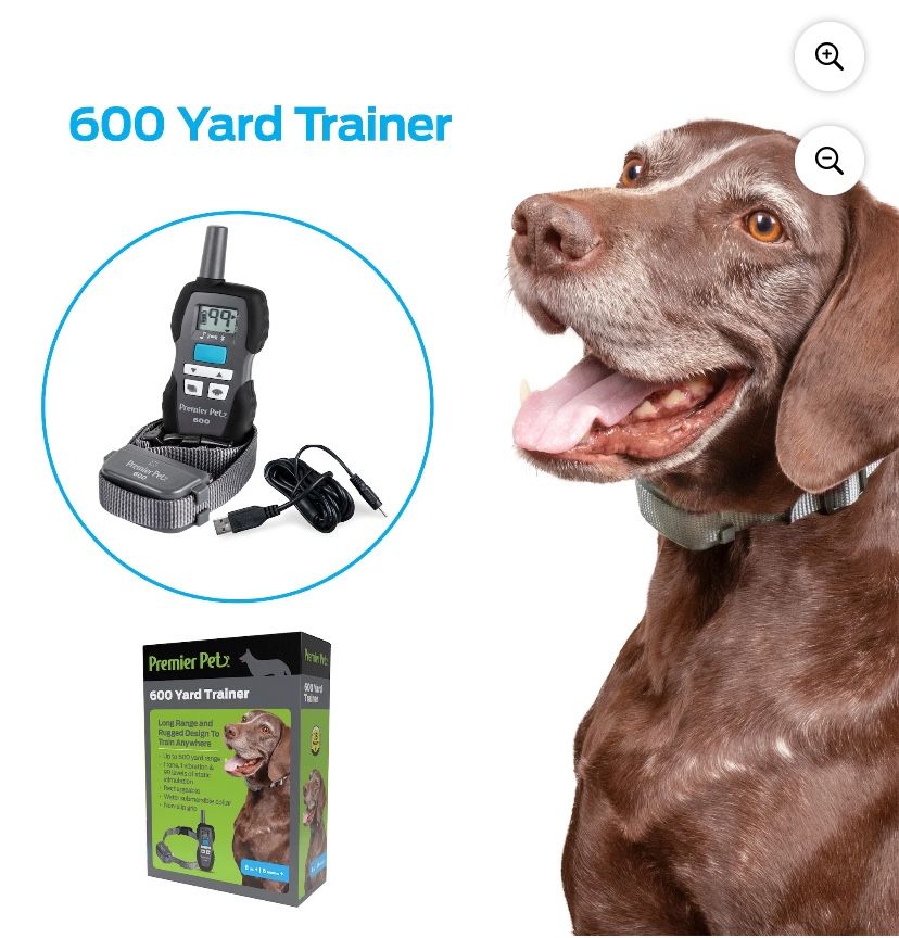 Premier Pet 600 Yard Remote Trainer: 3 Correction Modes: Tone, Vibration, & Static, Rechargeable
