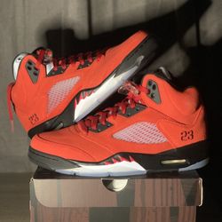  Air Jordan 5 Retro Raging Bull Red Size 10