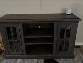 Dark grey TV Entertainment Center