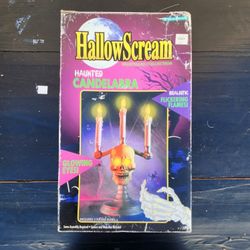Vintage Halloween Hunted Caldelabra