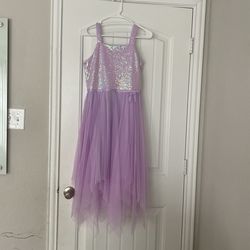 Sequined Purple Dress
