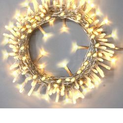 Battery Operated Christmas Lights, 33Ft 100 LED Warm White Fairy String Lights with 8 Mode