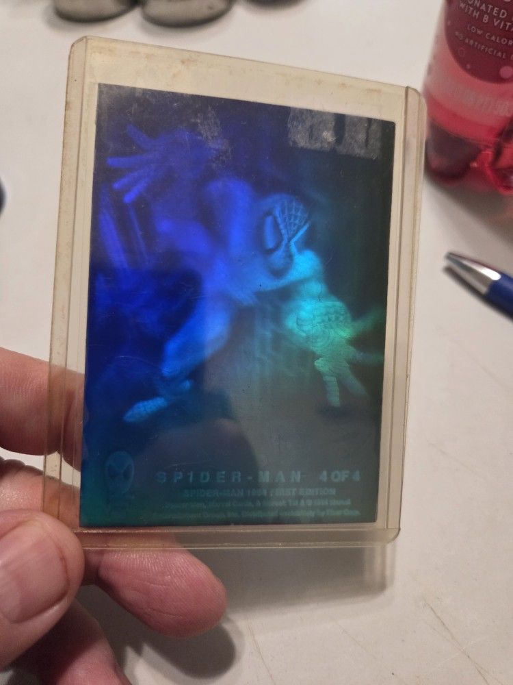 1994 First Edition Spiderman Hologram Card 4