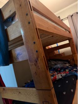 Bunk beds whit mattress solid wood