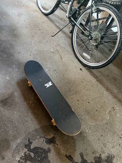 Skateboard with Yellow Wheels