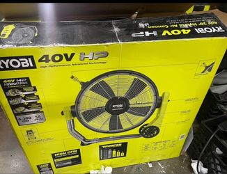 Ryobi 20” 40 V hybrid HP electrical fan