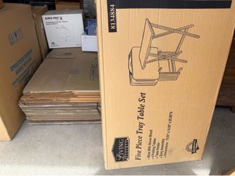 5 piece tray table set