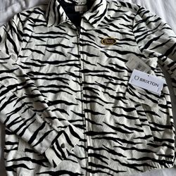 Women’s Brixton Tiger striped jacket Small NWT
