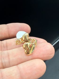 10Kt Real Gold Heart Ring For Women size 7