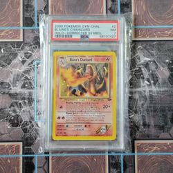 Pokemon Blaine's Charizard PSA 7 (Gym Challenge)
