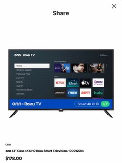 43 inch Roku Smart Tv