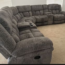 Recliner Sectional Sofa Set