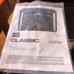 Peavey Classic VTX Series Operating Manual 