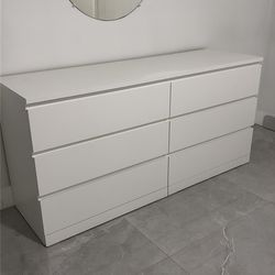 IKEA 6 DRAWER DRESSER