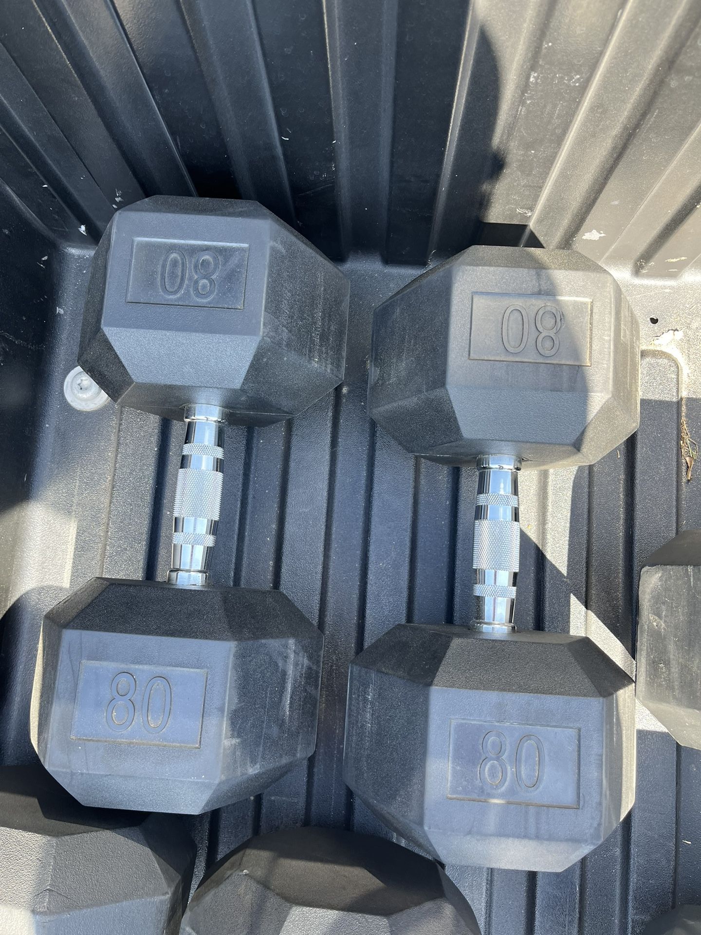 80lb Dumbbells