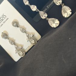  Diamond Earrings Silver
