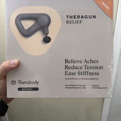 BRAND NEW IN BOX! Theragun Relief Massage Gun. (Retails For $109 + Tax Online)
