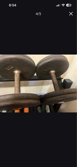 Dumbells 40s and 50s