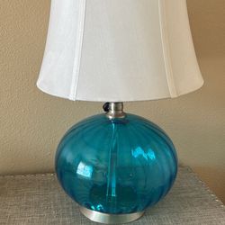 Blue Glass Lamp