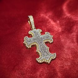 10k Yellow Gold Diamond Money Bag Pendant 2.00 ctw