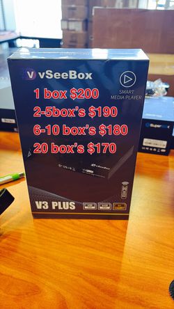 Vsee box v3 plus new sealed v see v5 elite ultra superbox wholesale 