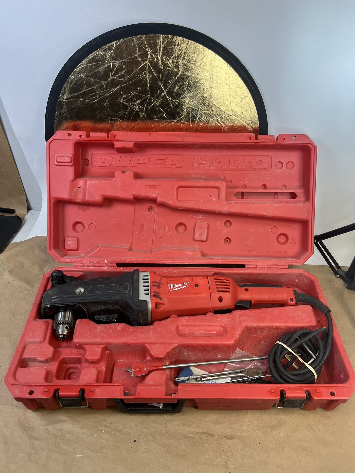 Used Milwaukee 1/2 in. Super Hawg 1680-20 Drill With Case