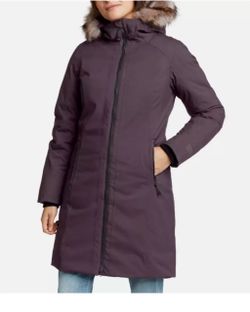 Brand new- Eddie Bauer Women’s Purple Waterproof Down Parka