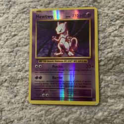 Reverse Holo Mewtwo 2016 Pokémon Card