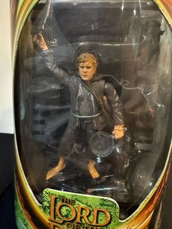 2001 Toy Biz LOTR Samwise Gamgee Moria Battle Base Figure Sealed