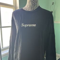 Supreme Box Logo Long Sleeve Black Tee