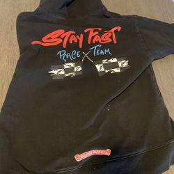 Chrome Hearts Matty Boy Stay Fast Race Team Pullover Hoodie medium