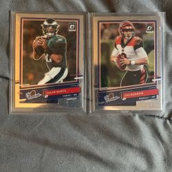 2020 Optic The Rookies Both Silver RC Hurts And Burrow
