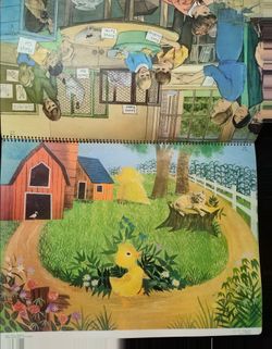 Vintage 1965 California School Chart "Building Pre-Reading Skills" - Ginn & Co.