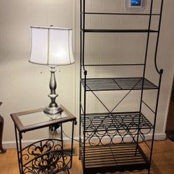 Wine Rack and End table (both)