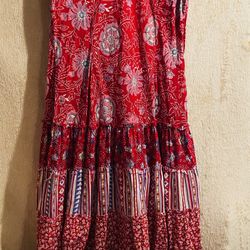 Coldwater Creek~Red floral dress