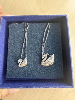 Swarovski Crystal Swan Necklaces 